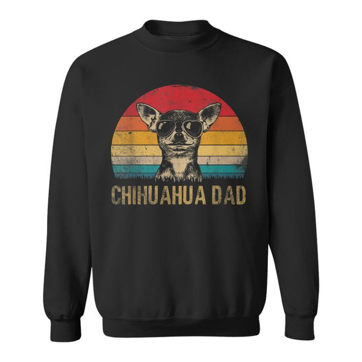 Mens Best Chihuahua Dad Ever Fathers Day  Funny Dog Lover  Sweatshirt