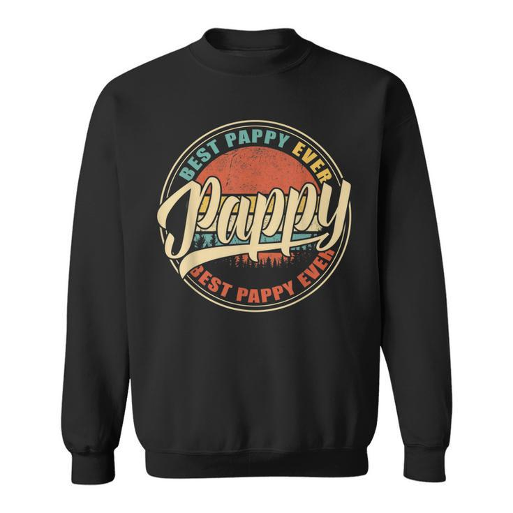 Mens Best Pappy Ever Vintage Retro Funny Gifts Dad Papa Grandpa  Sweatshirt