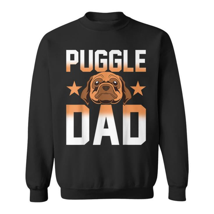 Mens Daddy Puggle Dad Dog Owner Dog Lover Pet Animal Puggle Sweatshirt