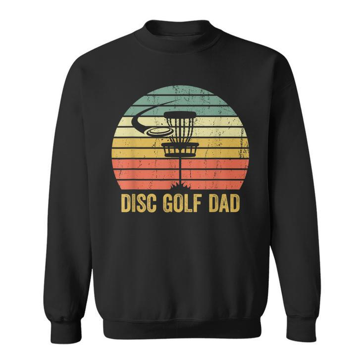 Mens Disc Golf Dad Vintage Fathers Day Frisbee Golfer Retro  Sweatshirt