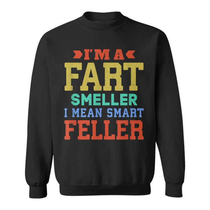 Mens Fathers Day Gift Fart Smeller I Mean Smart Papa  Men Women Sweatshirt Graphic Print Unisex
