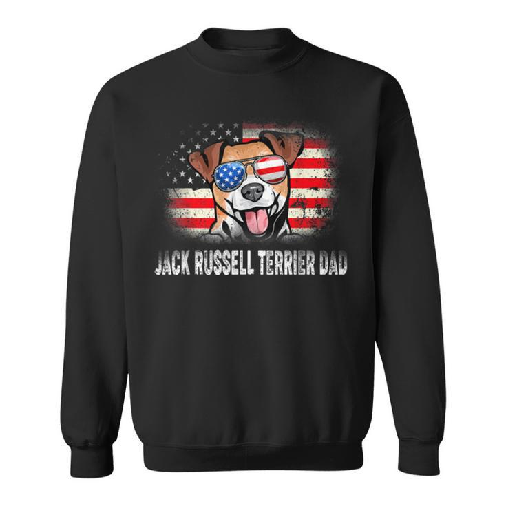Mens Fun Jack Russell Terrier Dad American Flag Father’S Day  Bbnhktp Sweatshirt