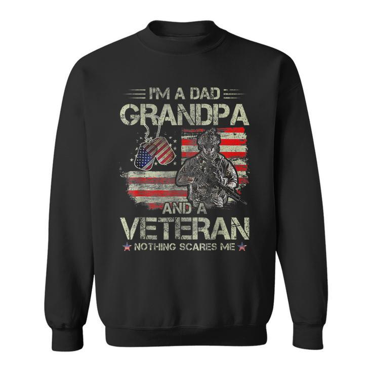 Mens Funny Im A Dad Grandpa Veteran Us Dad Gift Fathers Day Sweatshirt