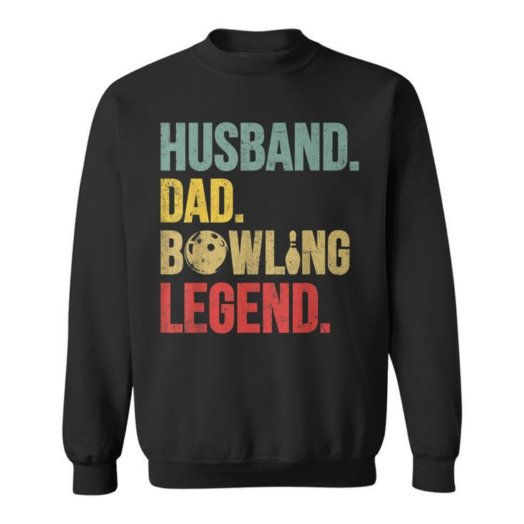 Mens Funny Vintage Bowling  For Bowling Lover Husband Dad  Sweatshirt