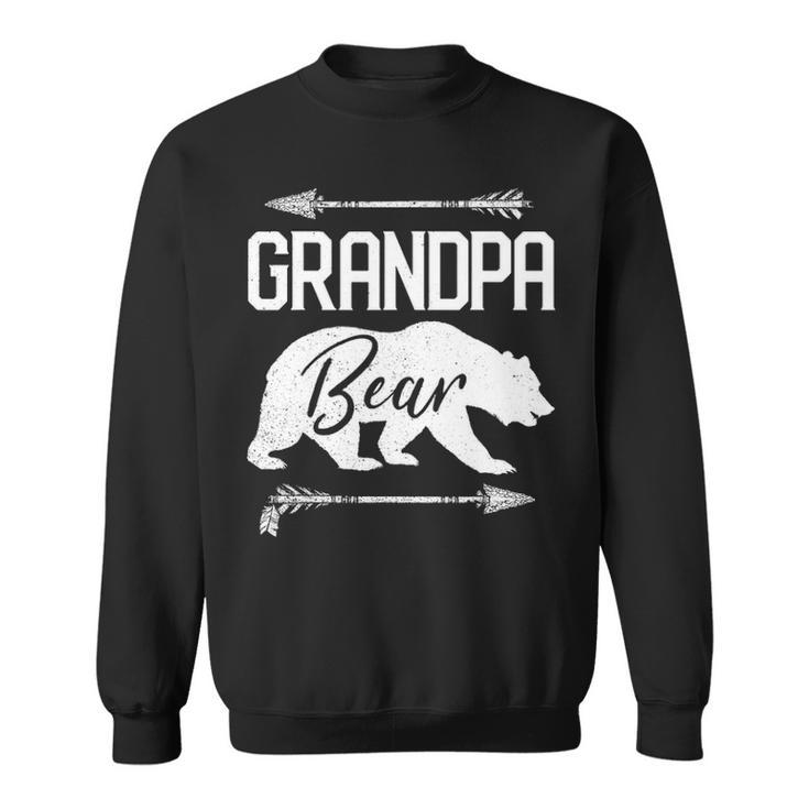 Mens Grandpa Bear Funny Fathers Day Gift Papa Men Dad Best Top Sweatshirt