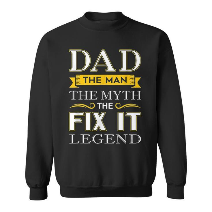 Mens Mr Fix It Dad Gifts Handy Man Dad Fathers Day Gift Sweatshirt