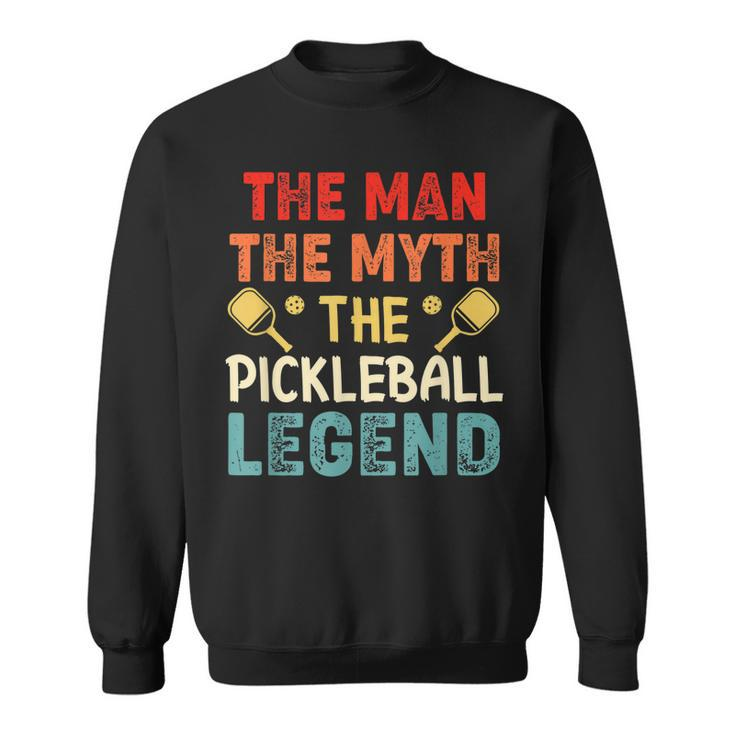 Mens Pickleball Funny Husband Dad Legend Vintage Fathers Day  Sweatshirt