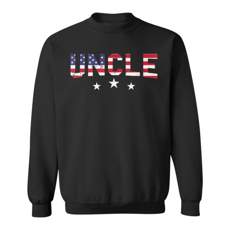 Mens Uncle 4Th Of July Vintage Stars And Stripe Patriotic  Sweatshirt