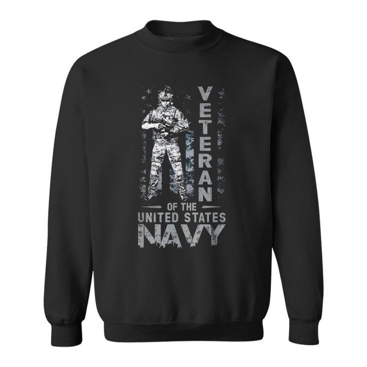 Mens Veteran Of The United States Us Navy Fathers Day Gift Sweatshirt