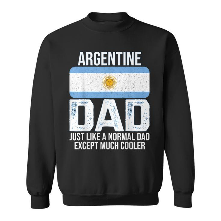 Mens Vintage Argentine Dad Argentina Flag Design Fathers Day  Sweatshirt