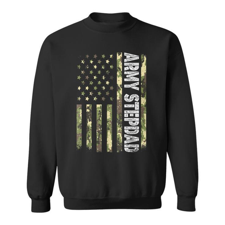 Mens Vintage Army Stepdad Usa Flag Camouflage Father’S Day  Bbmtswy Sweatshirt