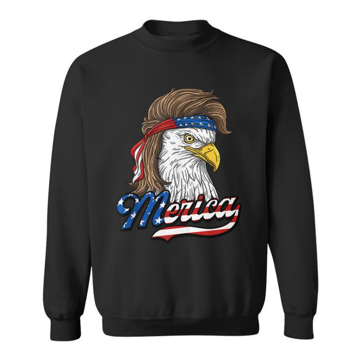 Merica - Patriotic Usa Eagle Of Freedom - 4Th Of July  Sweatshirt