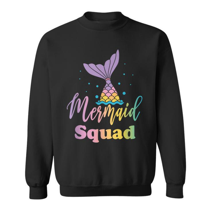 Mermaid Squad Birthday Party Girls Gifts Sweatshirt