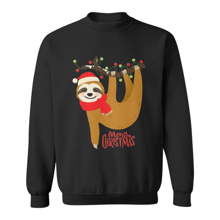 Merry Christmas Sloth Slothmas Sweatshirt