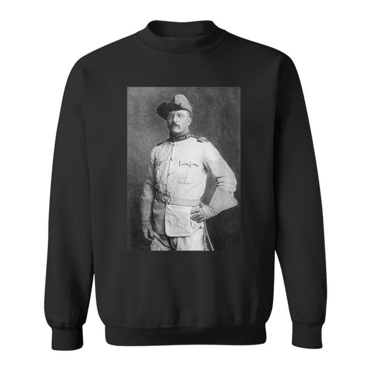 Military Uniform Vintage Theodore Teddy Roosevelt  Sweatshirt