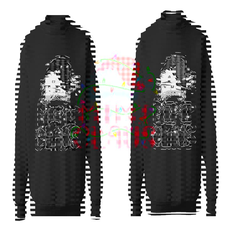 Womens Mimi Claus Christmas Santa Hat Family Matching Pajama T-Shirt