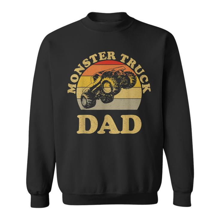 Monster Truck Dad  Retro Vintage Monster Truck  V2 Sweatshirt
