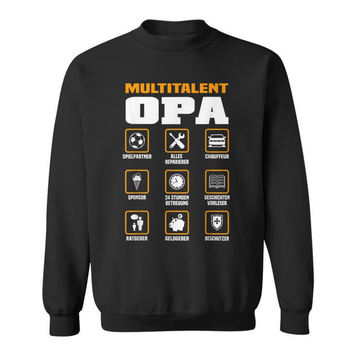 Multitalent Opa Sweatshirt mit lustigen Icons, Sweatshirt für Großväter