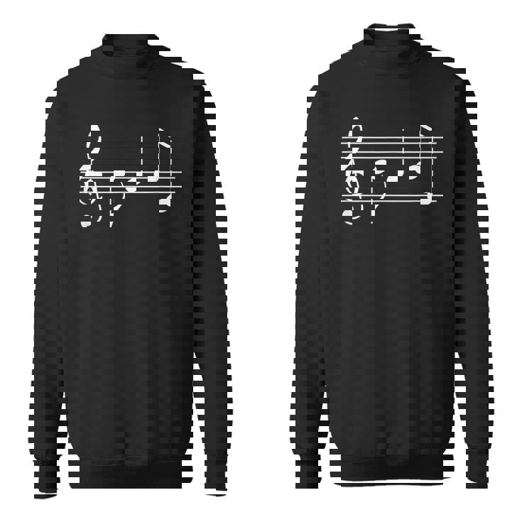 Music Babe  Text In Treble Clef Musical Notes  Men Women Sweatshirt Graphic Print Unisex