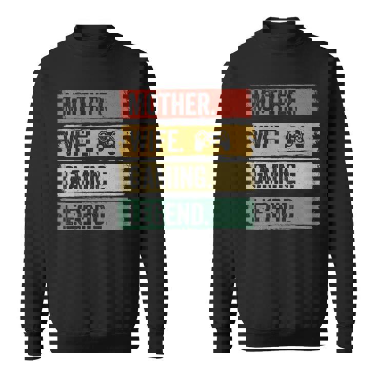 Mutter Video Gaming Legende Vintage Video Gamer Frau Mama Sweatshirt