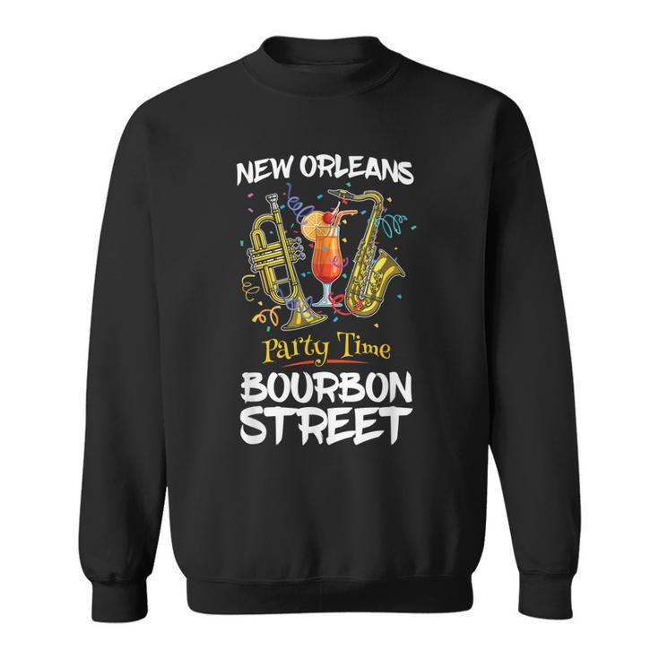 New Orleans Louisiana Bourbon Street Jazz Party Souvenir  Sweatshirt