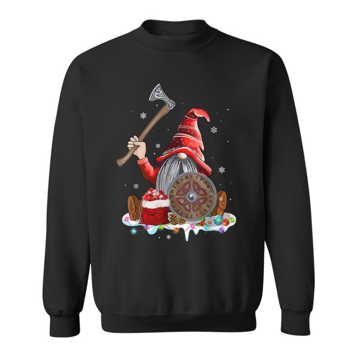 Norse Mythology Red Hat Gnome Beard Viking Christmas Costume  Men Women Sweatshirt Graphic Print Unisex