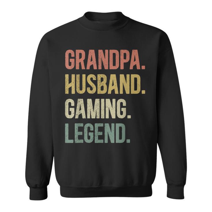 Opa Ehemann Gaming Legende Vintage Opa Gamer Retro Sweatshirt