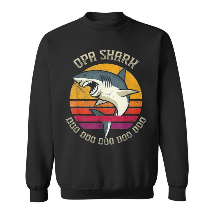 Opa Shark  Fathers Day Gift From Family Sweatshirt