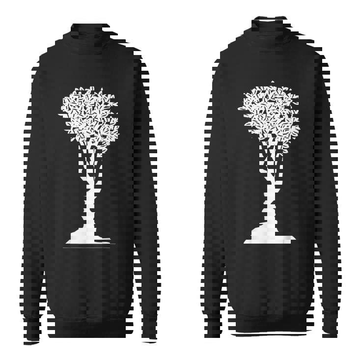 Optical Illusion Tree Man Woman Faces Sweatshirt