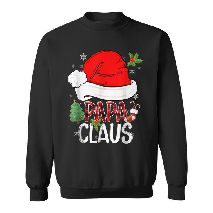 Papa Claus Santa Funny Christmas Pajama Matching Family  Men Women Sweatshirt Graphic Print Unisex