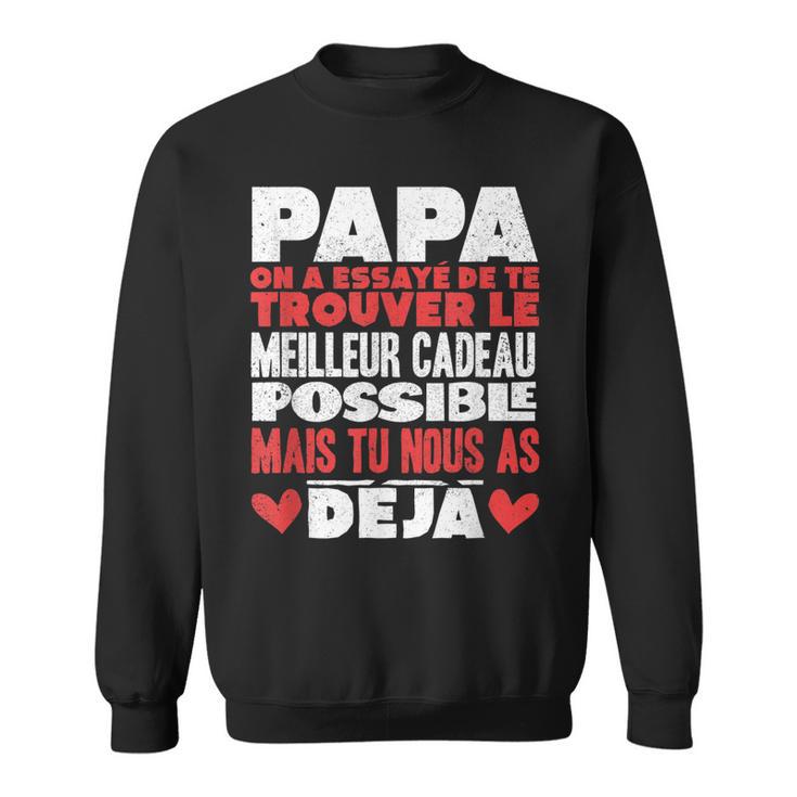 Papa Zum Vatertag Geschenk Für Papa Geburtstag Vater V4 Sweatshirt