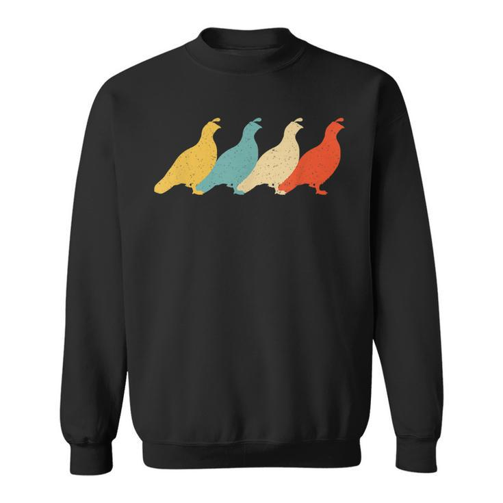 Partridge Vintage Retro Bird Quail Grouse Lover 60S 70S Gift  Sweatshirt