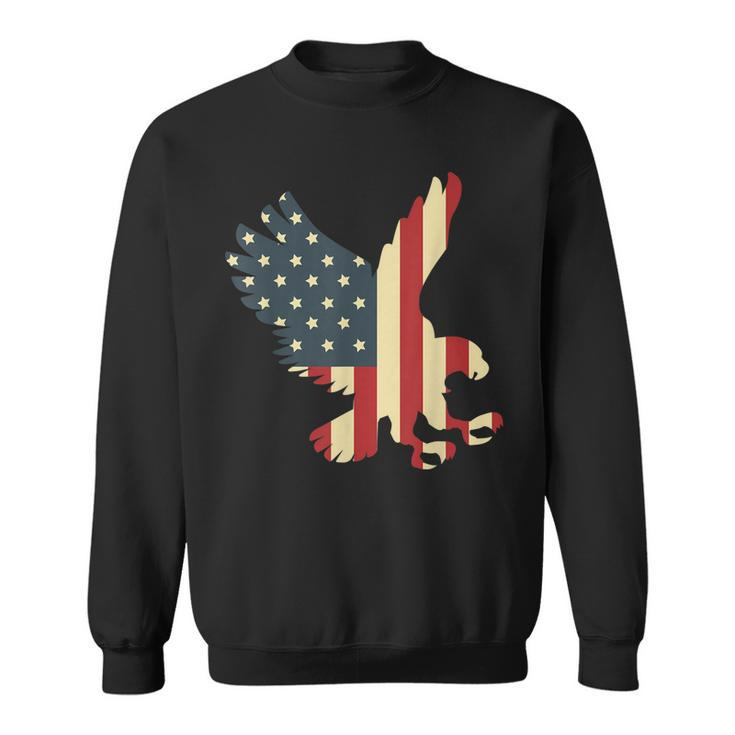 Patriotic Eagle Usa American Flag Proud Veteran  Sweatshirt