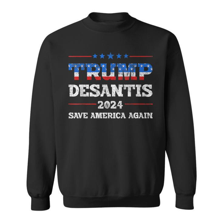 Patriotic Trump Desantis 2024 Make Liberals Cry Again Usa  V2 Sweatshirt