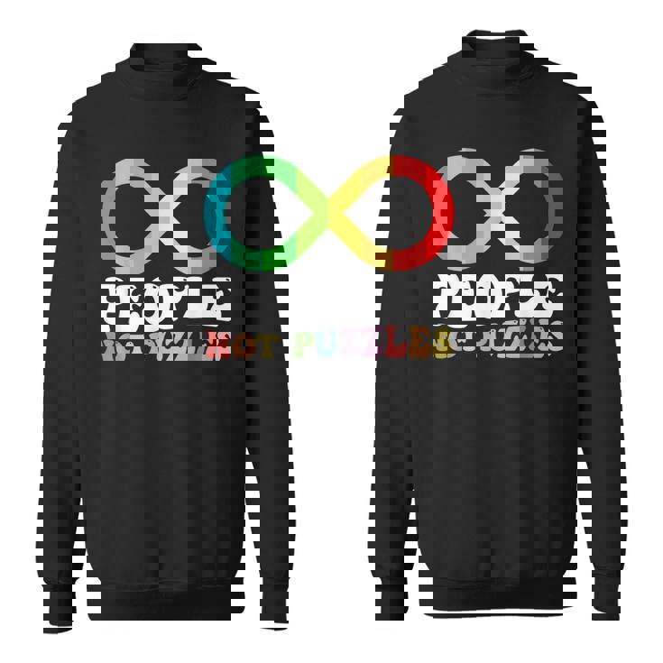 People Not Puzzles Autism Awareness Neurodiversity Inclusion Sweatshirt