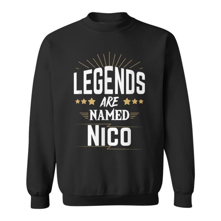 Personalisiertes Legends Named Nico Sweatshirt, Ideales Präsent für Nico