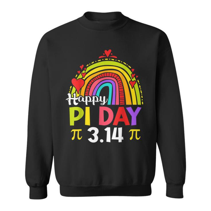 Pi Day  Teacher Rainbow Funny Happy Pi Day 3 14  Sweatshirt