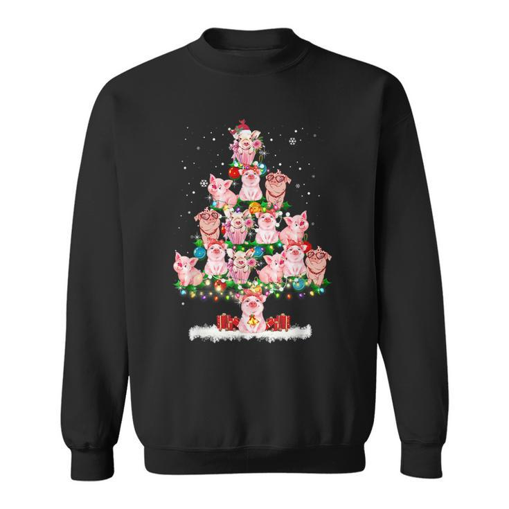 Pig Ornament Decoration Christmas Tree Merry Pigmas Xmas  V4 Men Women Sweatshirt Graphic Print Unisex
