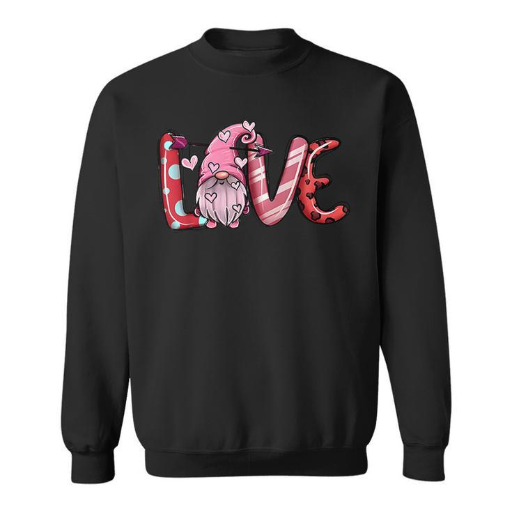 Pink Gnomes Love Valentines Loads Of Love Western Valentine  V4 Sweatshirt