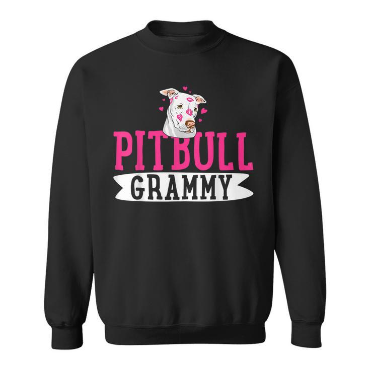 Pitbull Grammy Pit Bull Terrier Dog Pibble Mothers Day  Men Women Sweatshirt Graphic Print Unisex