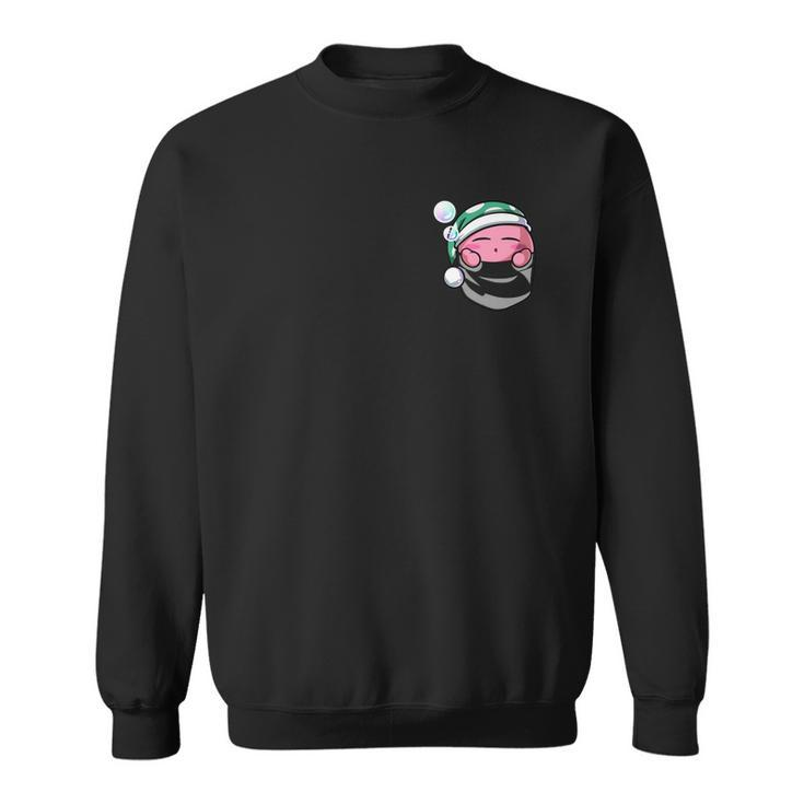 Pocket Kirby Men Women Sweatshirt Graphic Print Unisex - Thegiftio