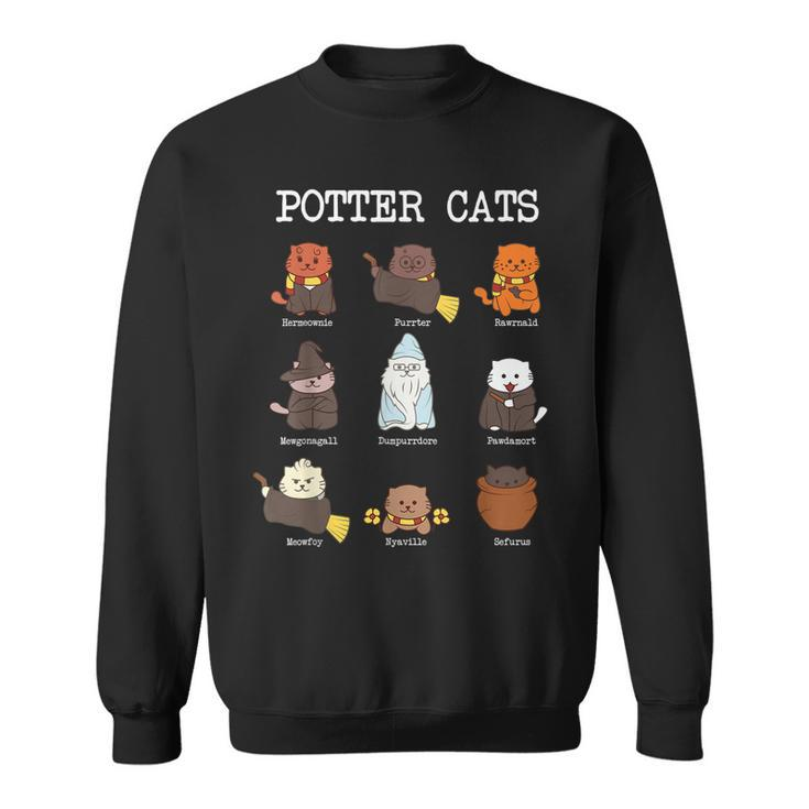 Potter Cats Funny Gifts For Cat Lovers  Sweatshirt