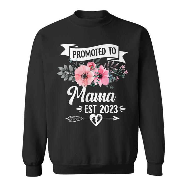 Promoted To Great Mama Est 2023 Mothers Day  Sweatshirt