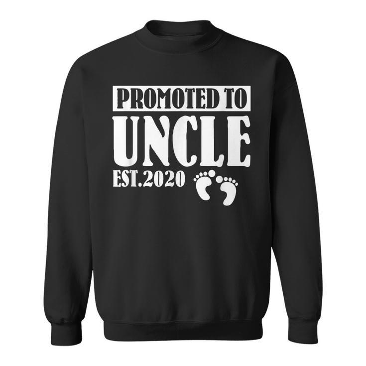 Promoted To Uncle Est 2020 Funny Uncle Gift For Mens Sweatshirt