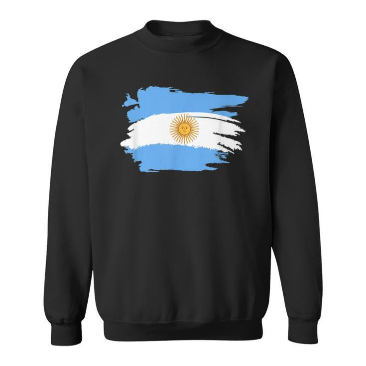 Proud Argentina Flag Argentina Country Map Flag Sun Of May  Men Women Sweatshirt Graphic Print Unisex