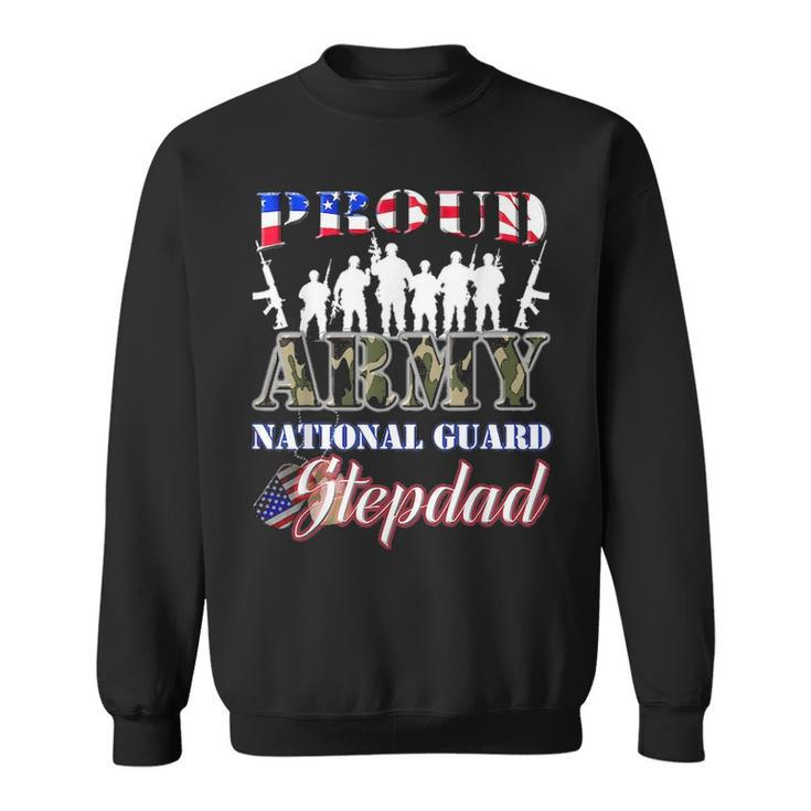 Proud Army National Guard Stepdad Us Fathers Day  Men Sweatshirt