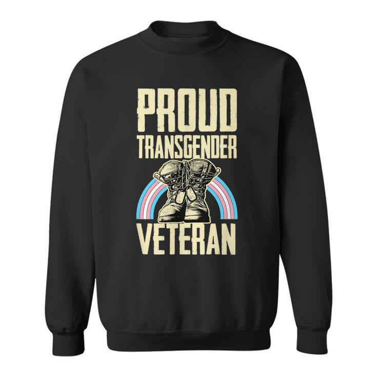 Proud Transgender Veteran Pride Month Veterans Day Soldier  Sweatshirt