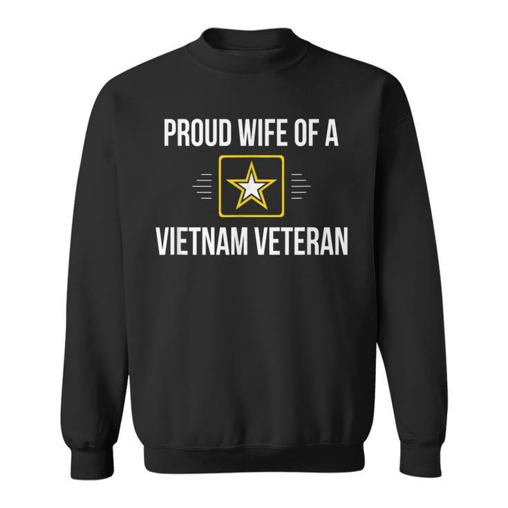 Proud Wife Of A Vietnam Veteran -  Men Women Sweatshirt Graphic Print Unisex