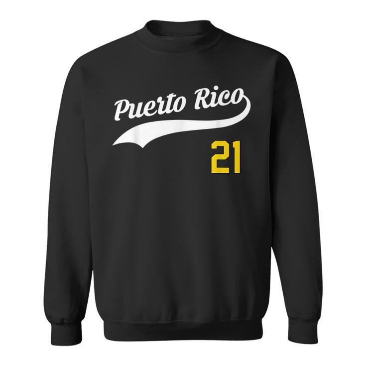 Puerto Rico Baseball 21  For Santurce Baseball Fans Sweatshirt