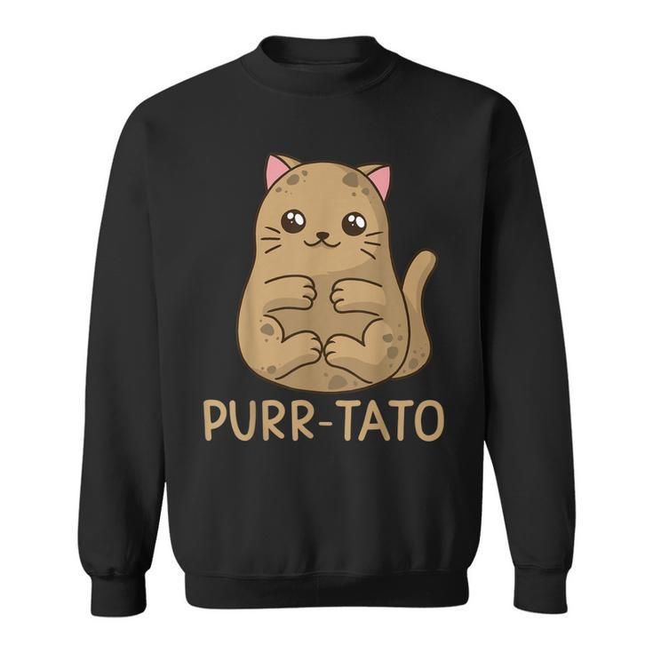 Purrtato Cat Potato Cat Lover Idaho Potatoes  Sweatshirt